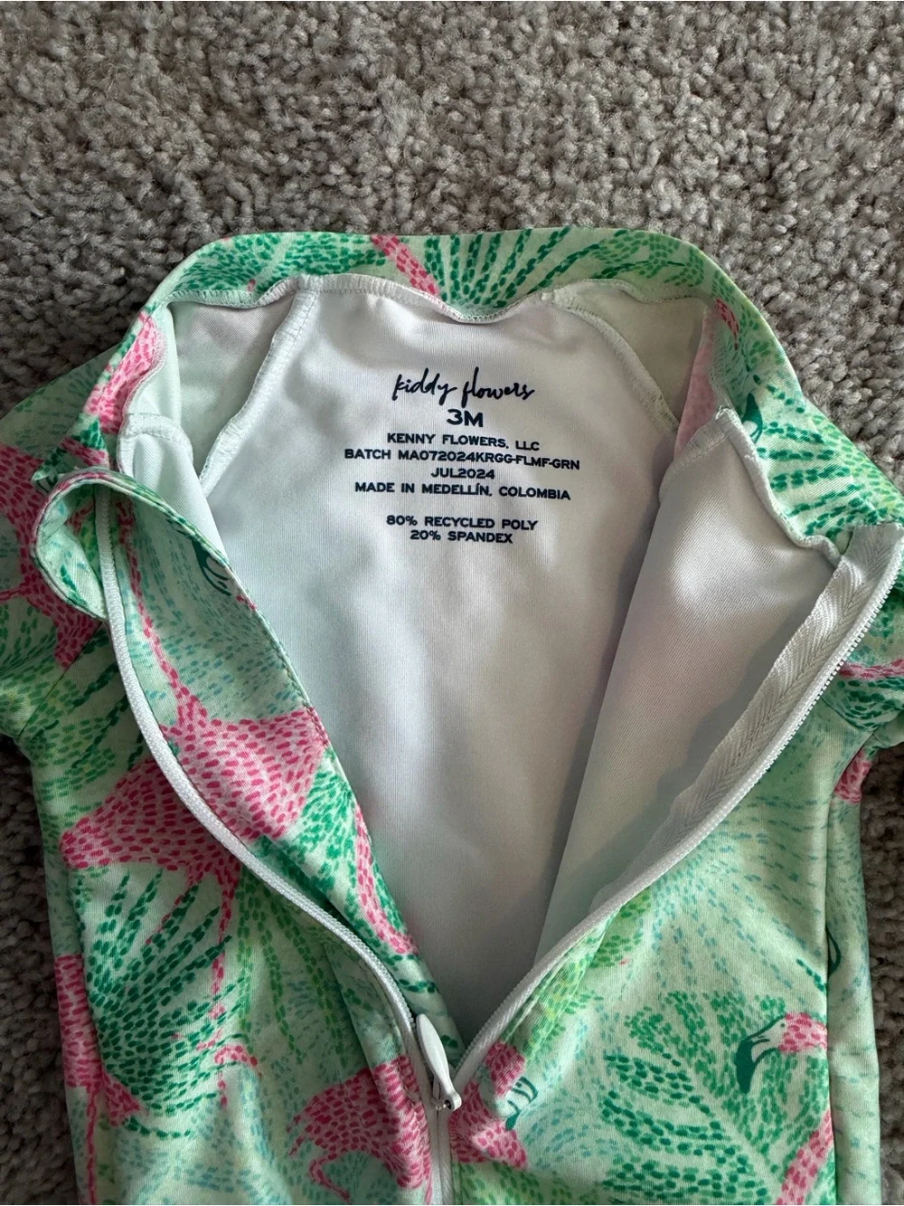 Kenny Flowers THE SUNSHINE STATE Girls Rash Guard UPF 50+ 3months